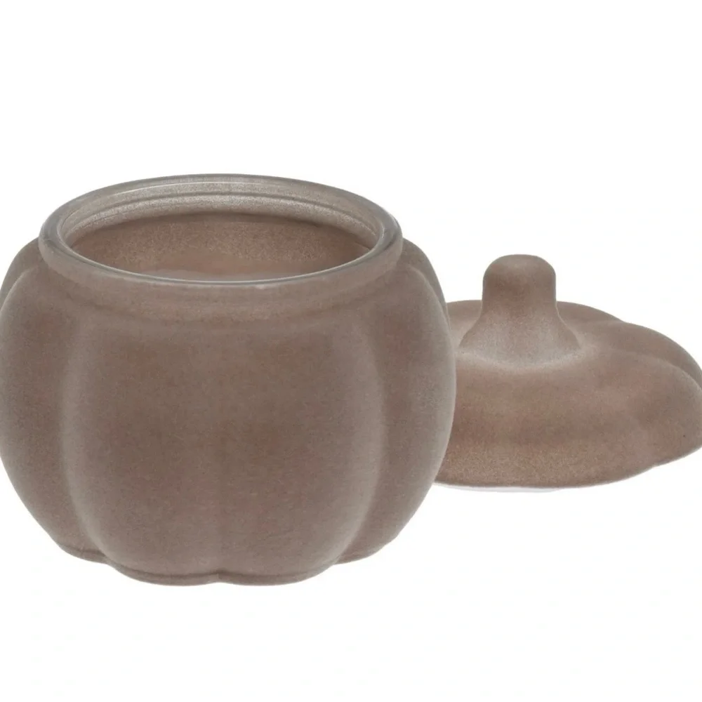 Better Homes & Gardens Pumpkin Snickerdoodle Swirl Scent Flocked Candle Lot Of 2